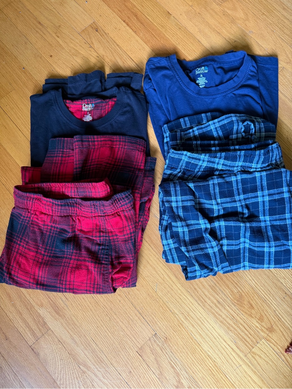 Two sets of Croft & Barrow Men’s Pajamas